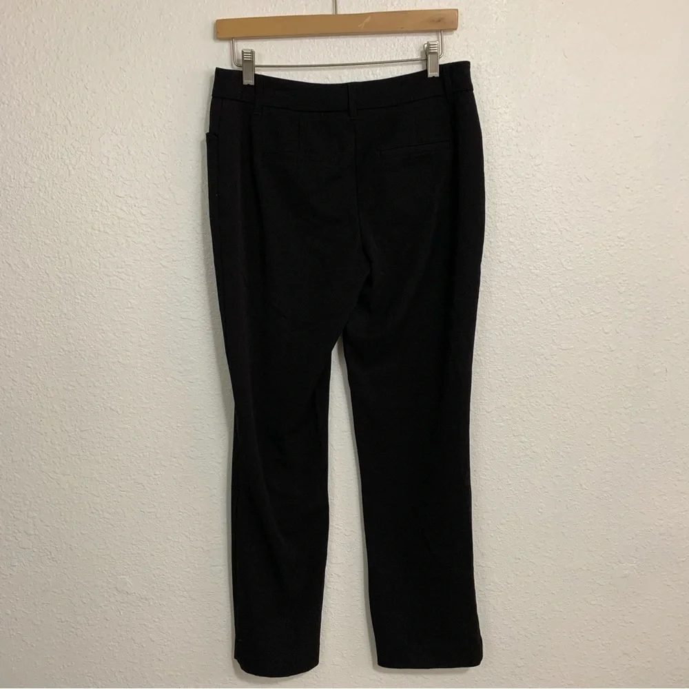 Maurices Solid Black Dress Pants Office Career Wear Size 4 Short